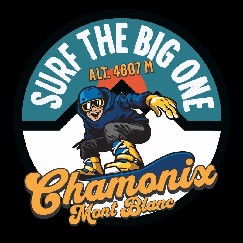 Surf the big one Chamonix Mont Blanc