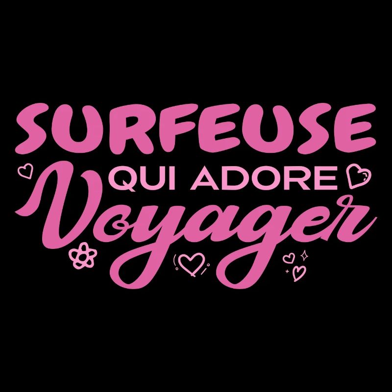 Surfeuse globe-trotteuse passionnée de voyages