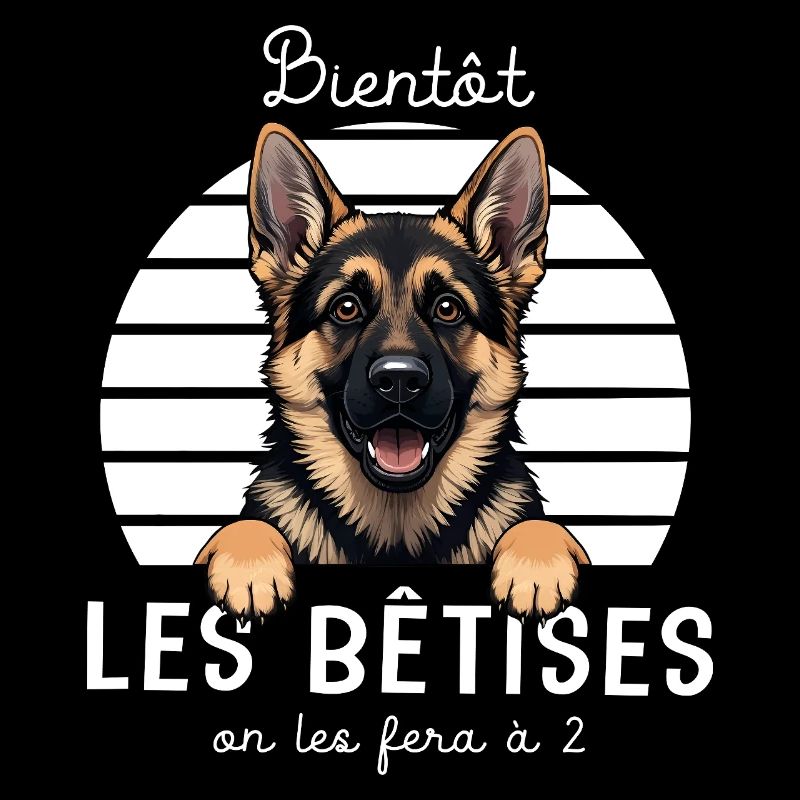 Grossesse naissance bébé berger allemand