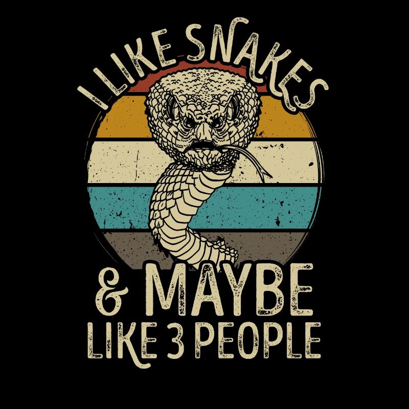Snake snake retro vintage funny saying