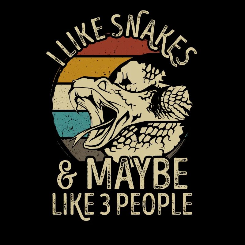 Snake snake retro vintage funny saying