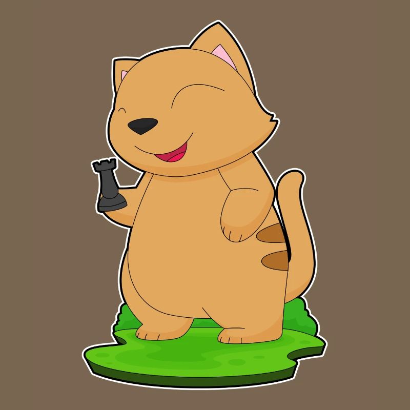 Cat Chess Piece Tower Chess