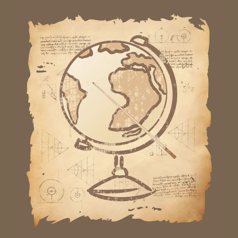 Géographie - Vintage Globe & Pointer