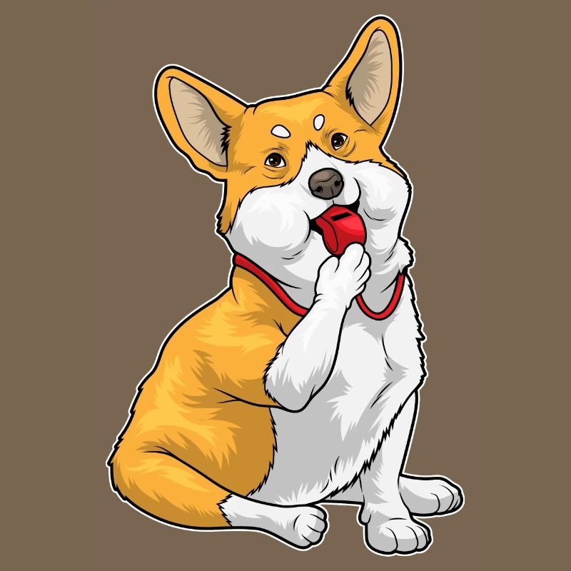 Corgi Referee Whistle