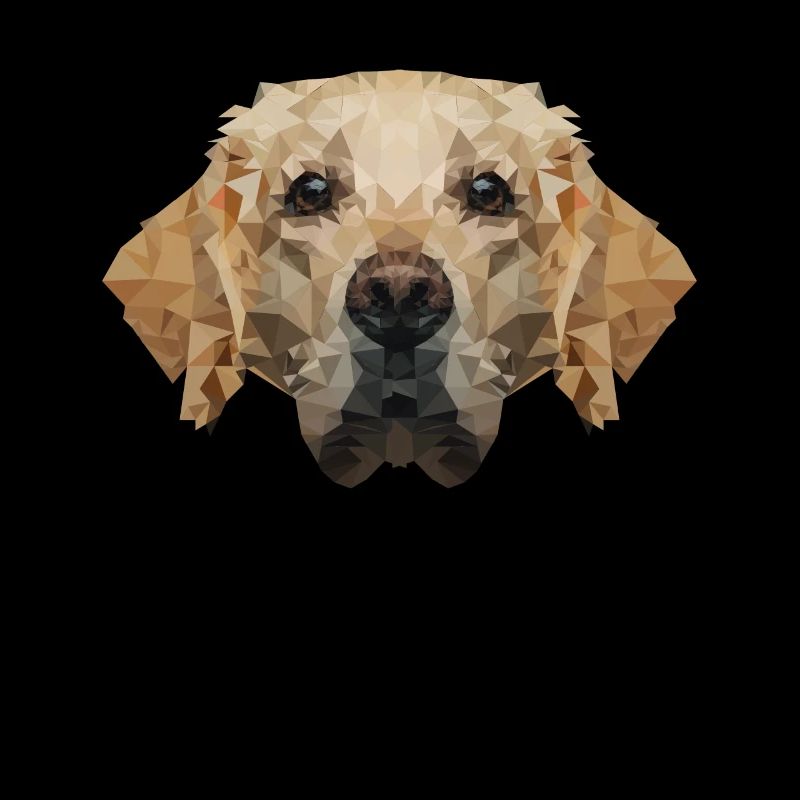 Polygone Golden Retriever