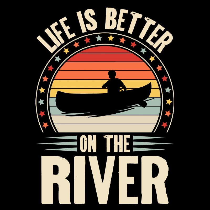 Canoeing Canoeing Canoeing Retro Vintage