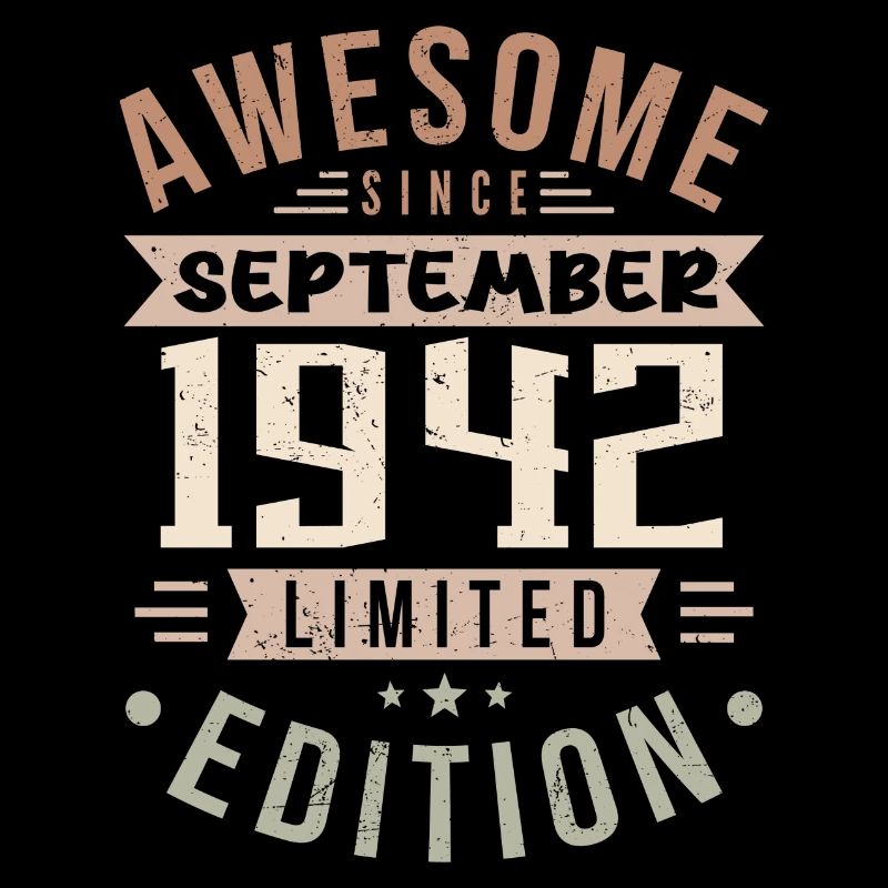 1942 Septembre Anniversaire Né en septembre 1942