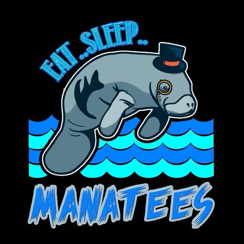 Manatee Eat Sleep Manatees