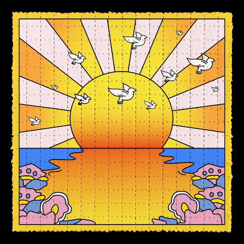 Feuille de Buvard LSD California Orange Sunshine