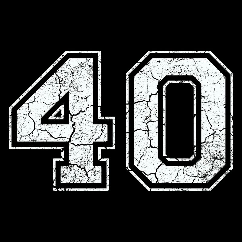 40 dans blanc in Used Look