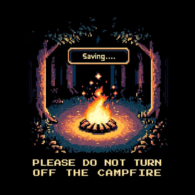 Bushcraft Campfire Survival Tent Adventure Pixel
