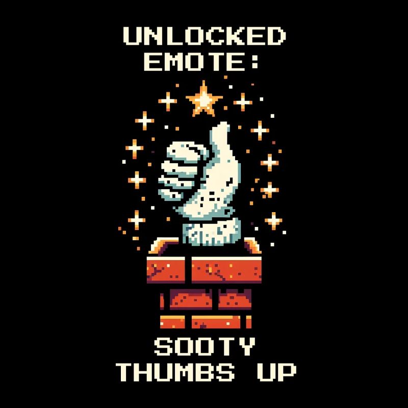 Chimney Sweep Emote Thumbs Up Retro Pixel Art