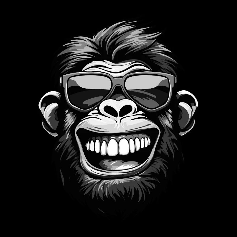 Monkey Head Funny Party