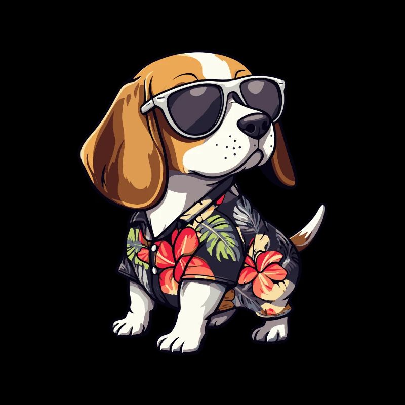 Beagle Dog Funny Summer