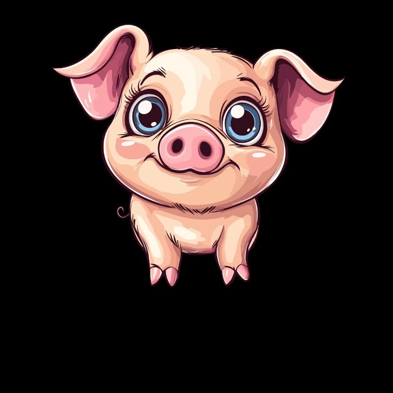 Sourires mignons de cochon