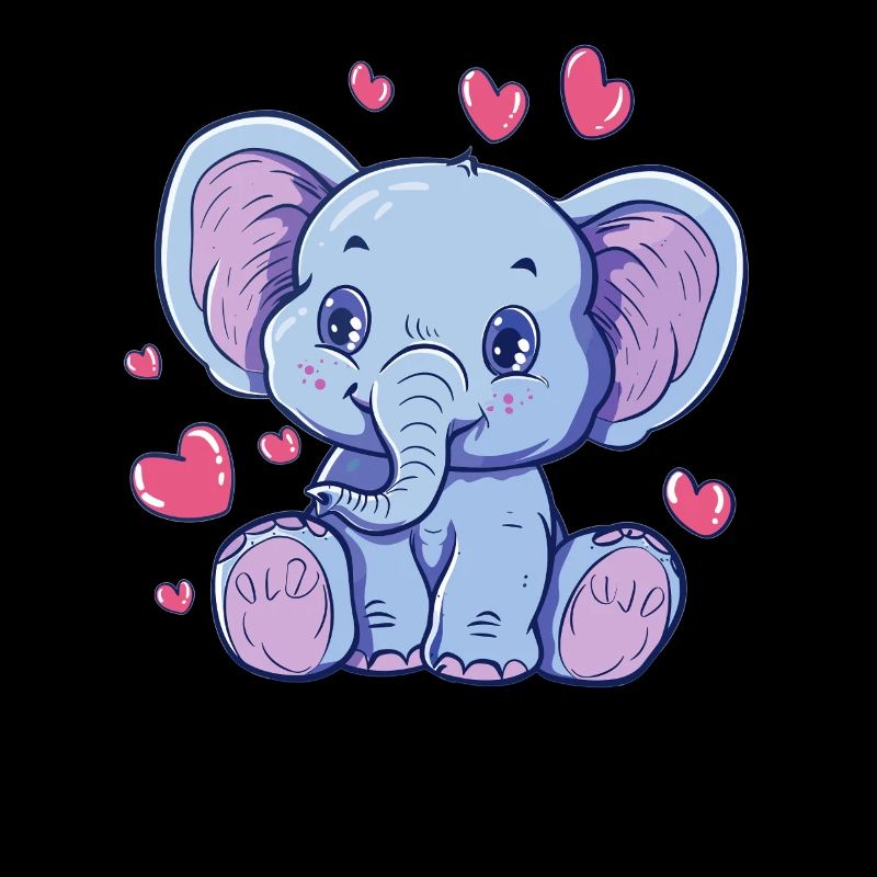 Coeur Bébé Éléphant