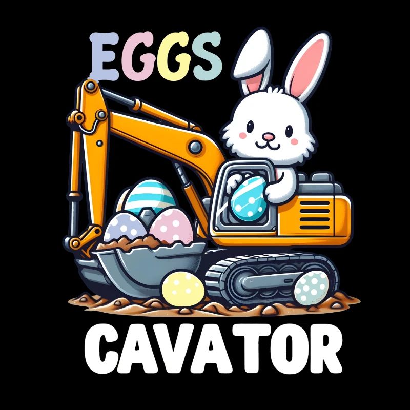 The Easter Bunny Pun Eggscavator