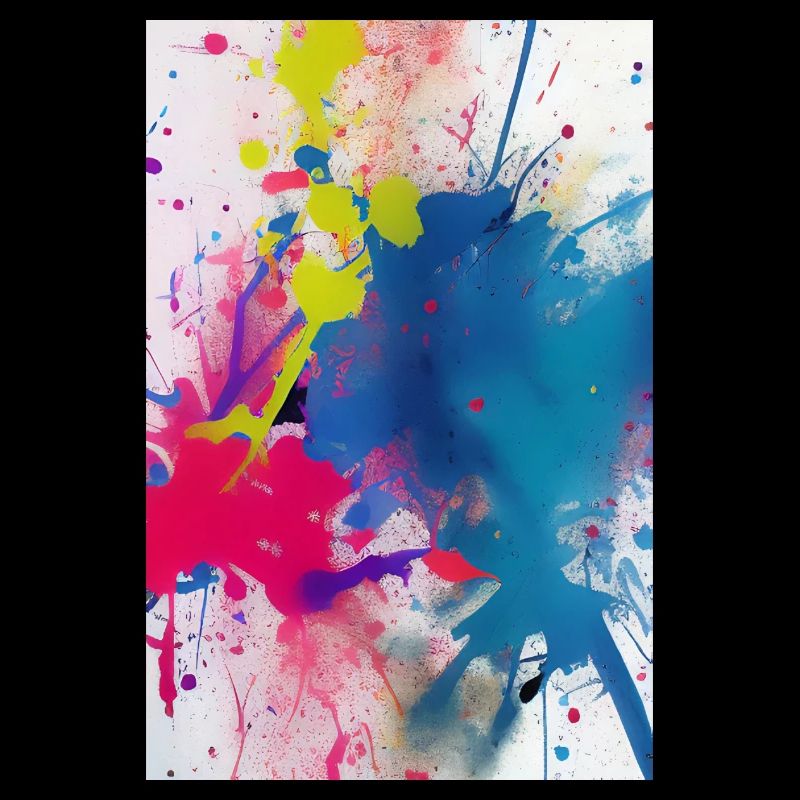 Des éclaboussures de couleur. Peinture
