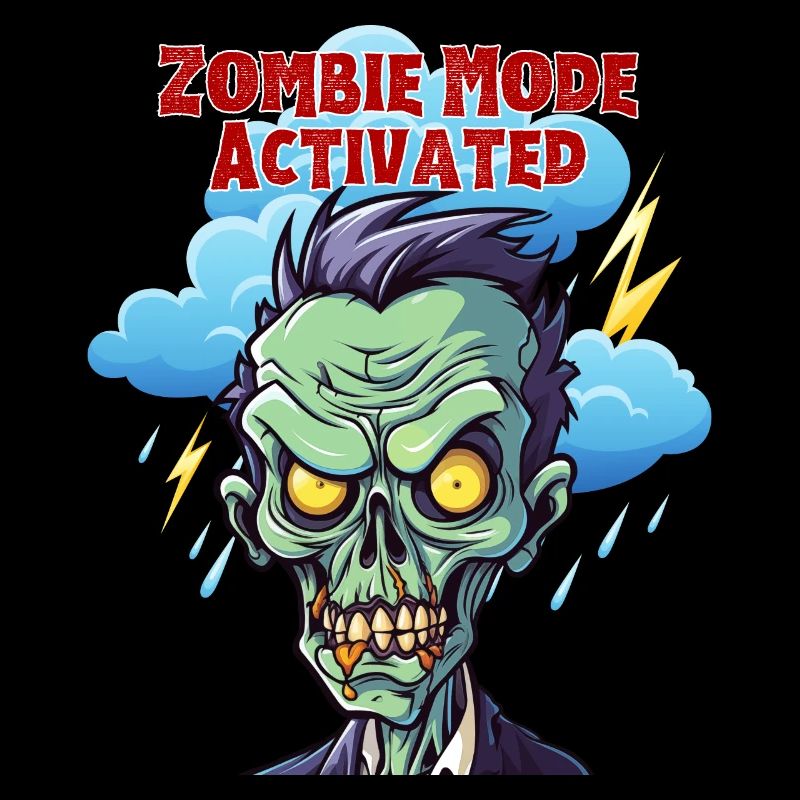 Mode zombie activé, Fun, Fun, Humour, Drôle,