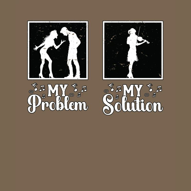 Fiddle Player My Problem My Solution Pictogram Mom