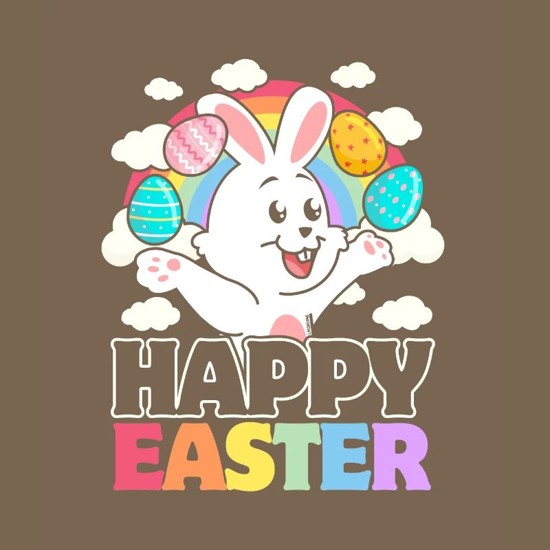 Happy Easter - White Rabbit Easter Eggs