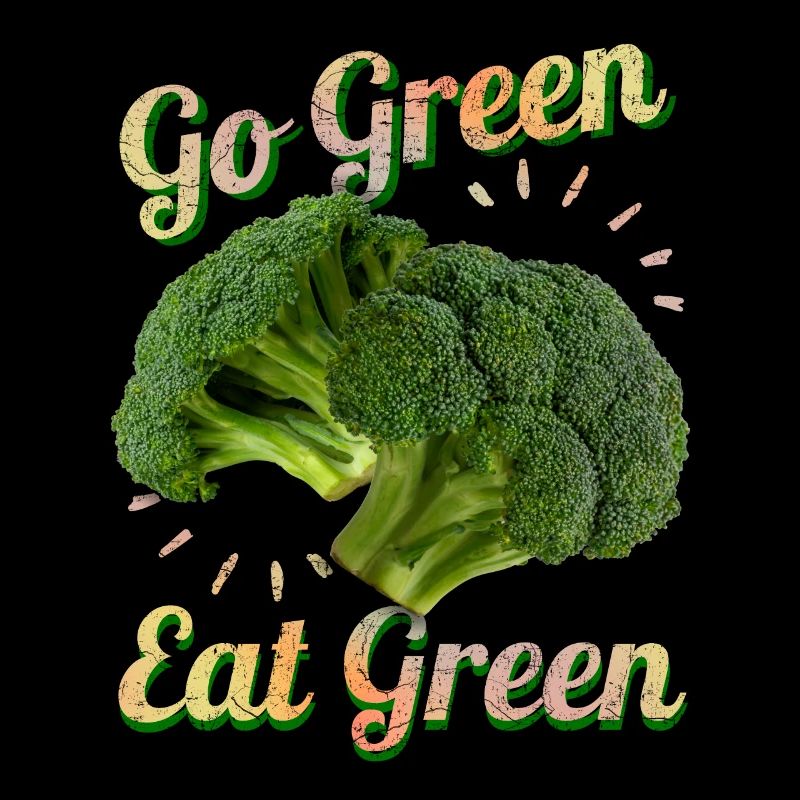 Vegan Diet, Vegan Broccoli Vegetable Saying