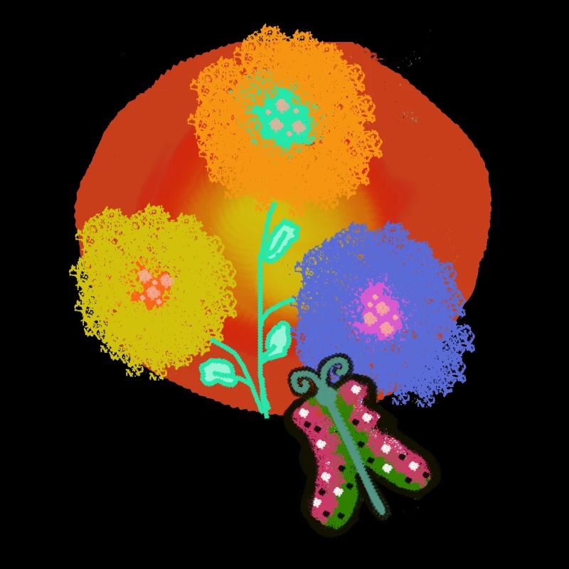 Été, Soleil, Fleurs, Papillon, Papillon, Jardin