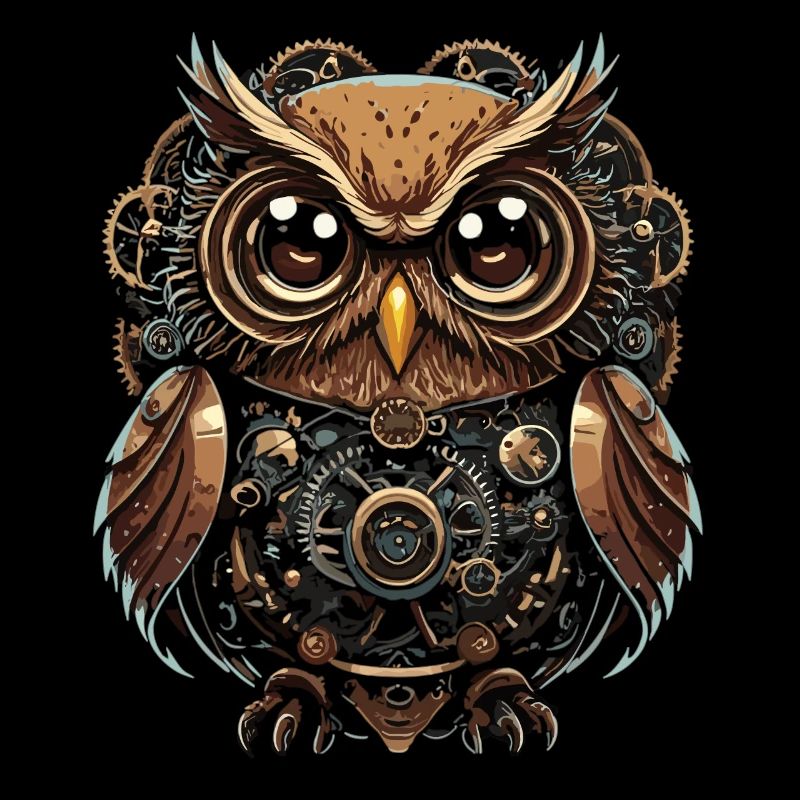 Intriguing Steampunk Owl: Unique Design