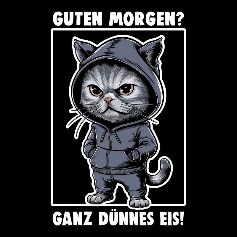 Chat agacé Drôle de chat Design Dire