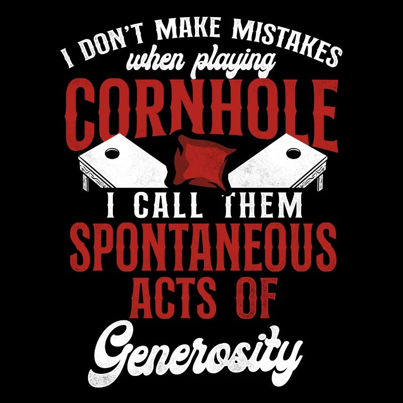 Joueur de sac de haricots de l’équipe Cornhole