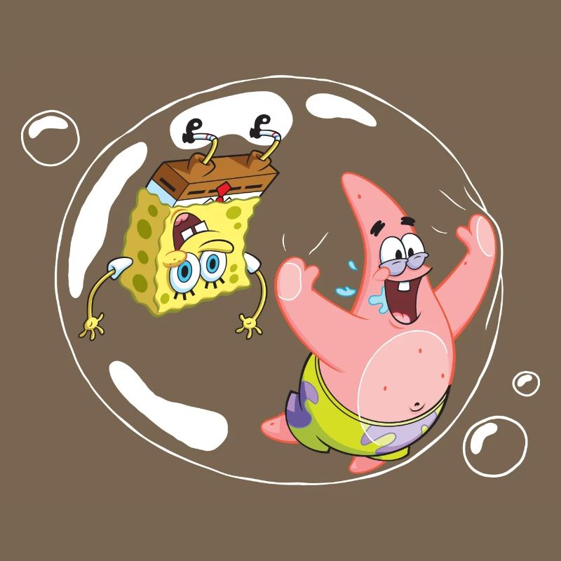 Spongebob Squarepants With Patrick In A Bubble