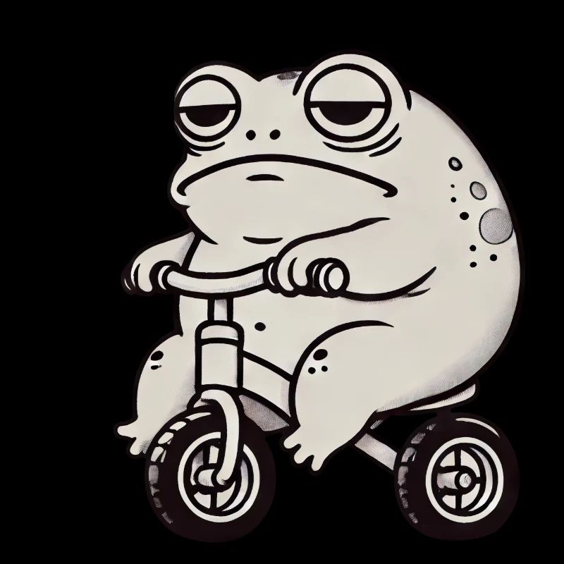Frog Toad Toad Balance Bike Tricycle Funny Whimsical