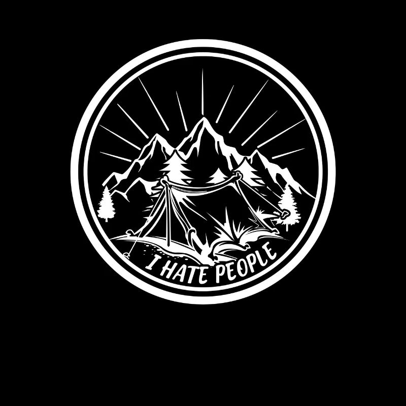 I hate People - mountain climber hiker tent