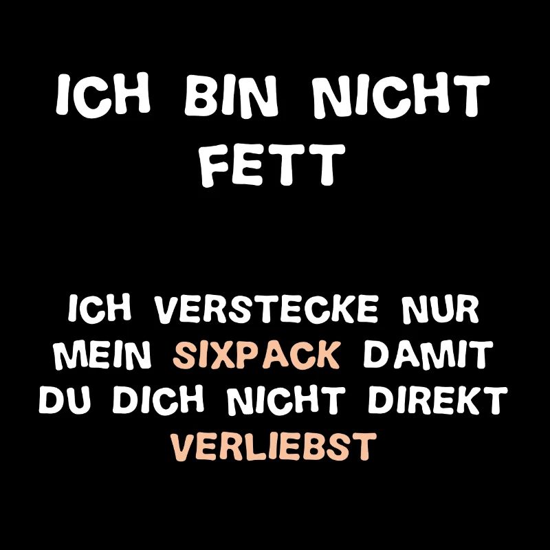 Hide sixpack / humor overweight gift