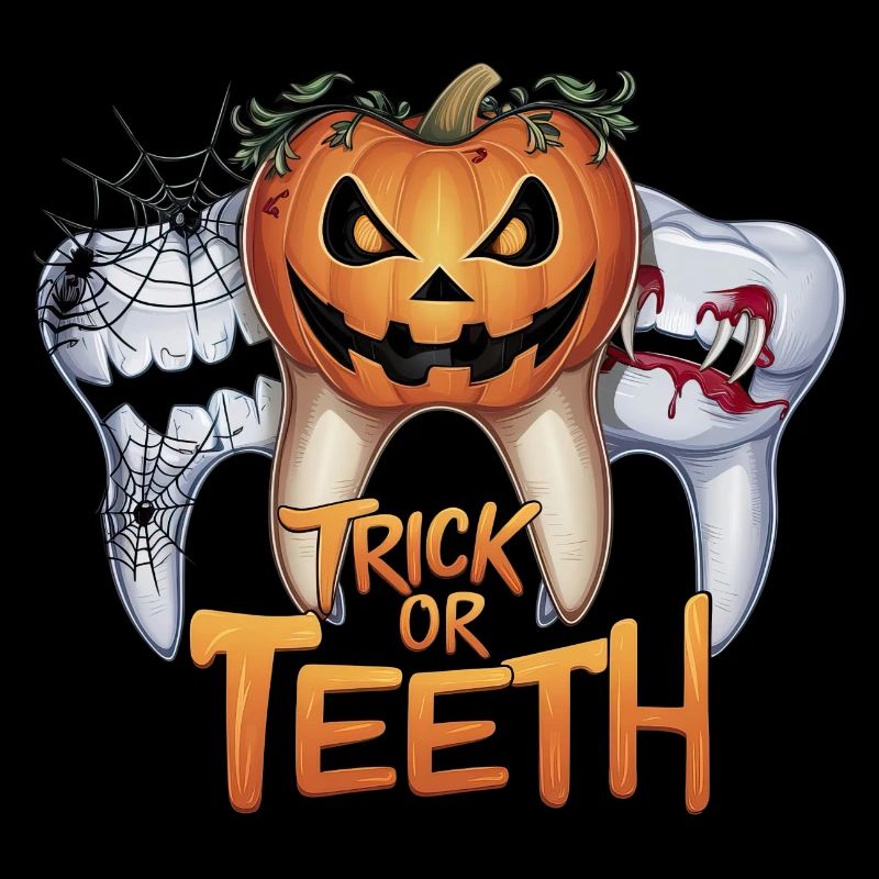 Trick Or Teeth - Design d’Halloween