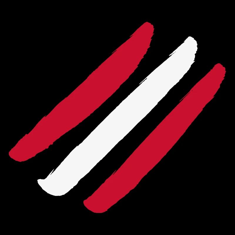 Austria Flag - Style Stripes