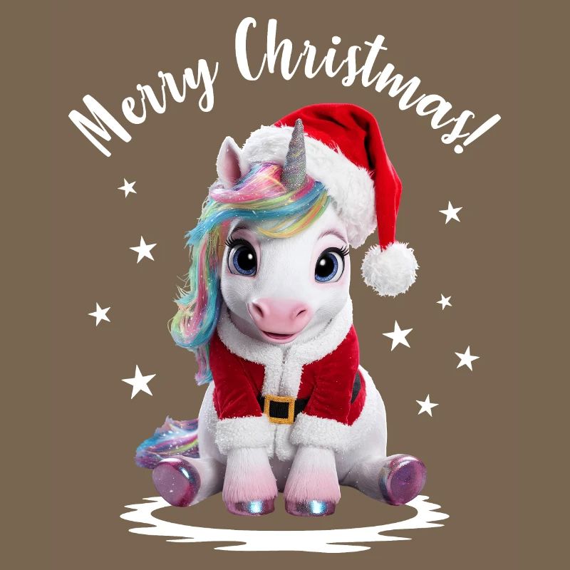Licorne Noël Joyeux Noël Mignon Mignon