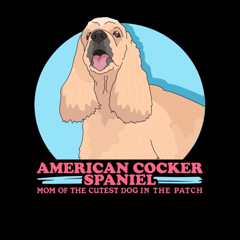 American Cocker Spaniel maman chiens cadeau