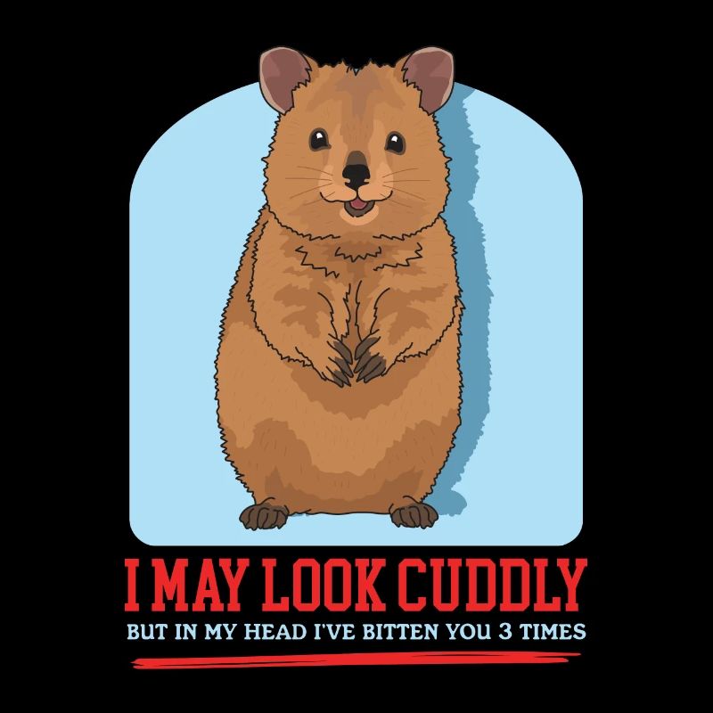Quokka Kangaroos Cadeau de kangourou à queue courte