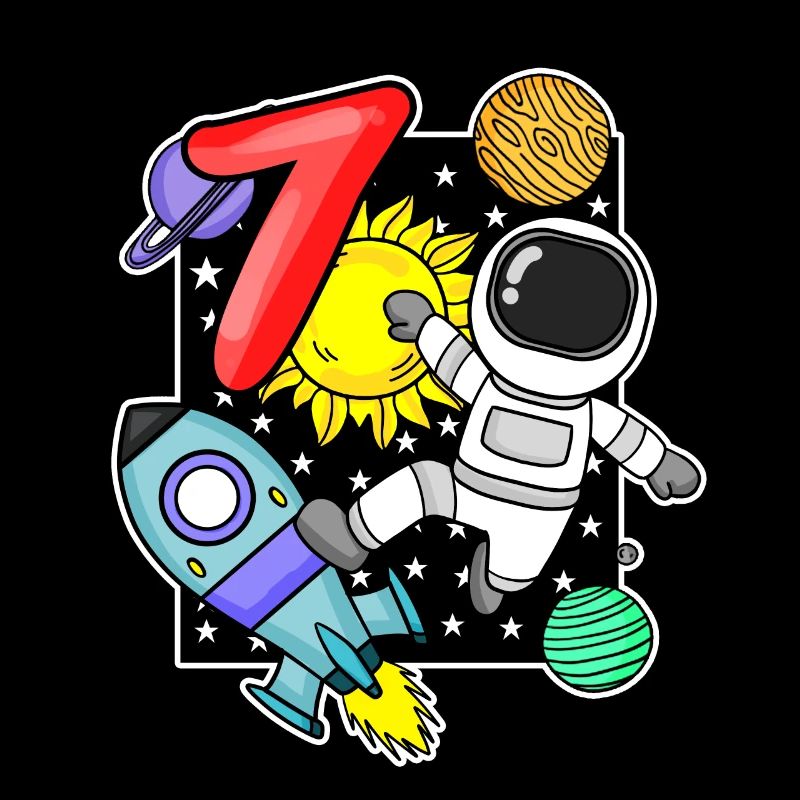 7ème anniversaire astronaute 7 ans cadeau garçon