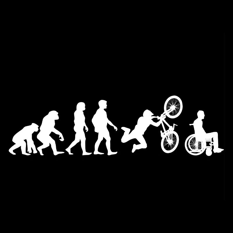 BMX VÉLO T-SHIRT EVOLUTION CADEAU DRÔLE