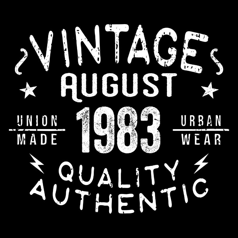 August 1983 Birthday Gift August 1983 Retro