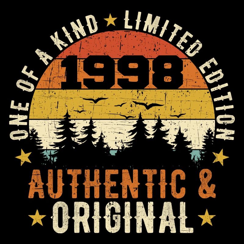 Original 1998 Cadeau D'anniversaire 1998 Authentic