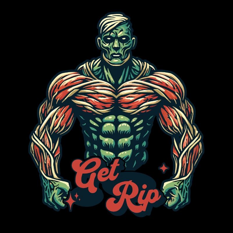 lGet RIP Muscular Zombie Bodybuilder