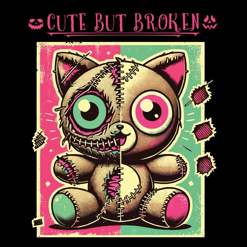 Mental Psychopath Cute But Broken Design