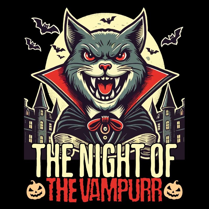 Chat vampire La nuit du vampire