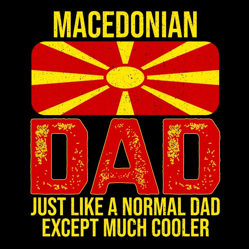 Drapeau macédonien père Macédoine du Nord