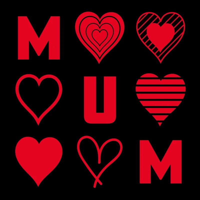 Coeurs Rouges Maman