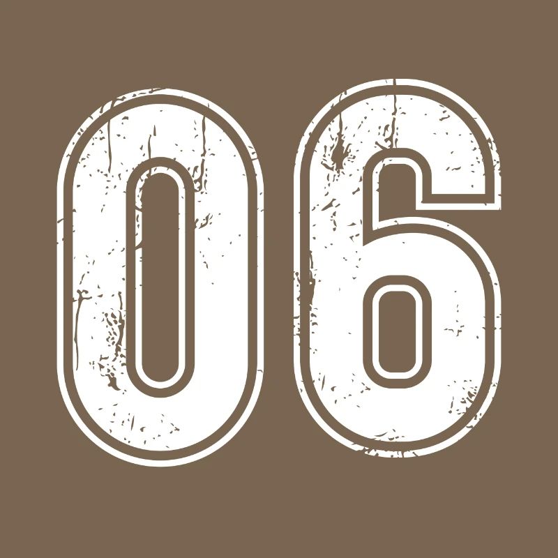 06 Ans Retro Jersey Numéro 06 T-hirt Numéro