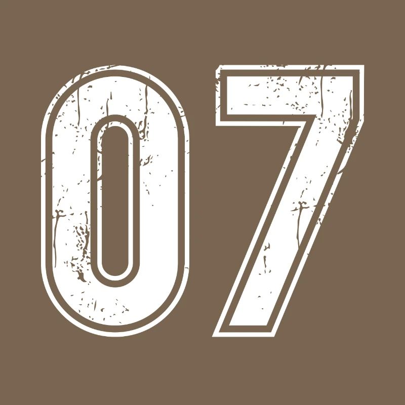 07 Ans Retro Jersey Numéro 07 T-hirt Numéro